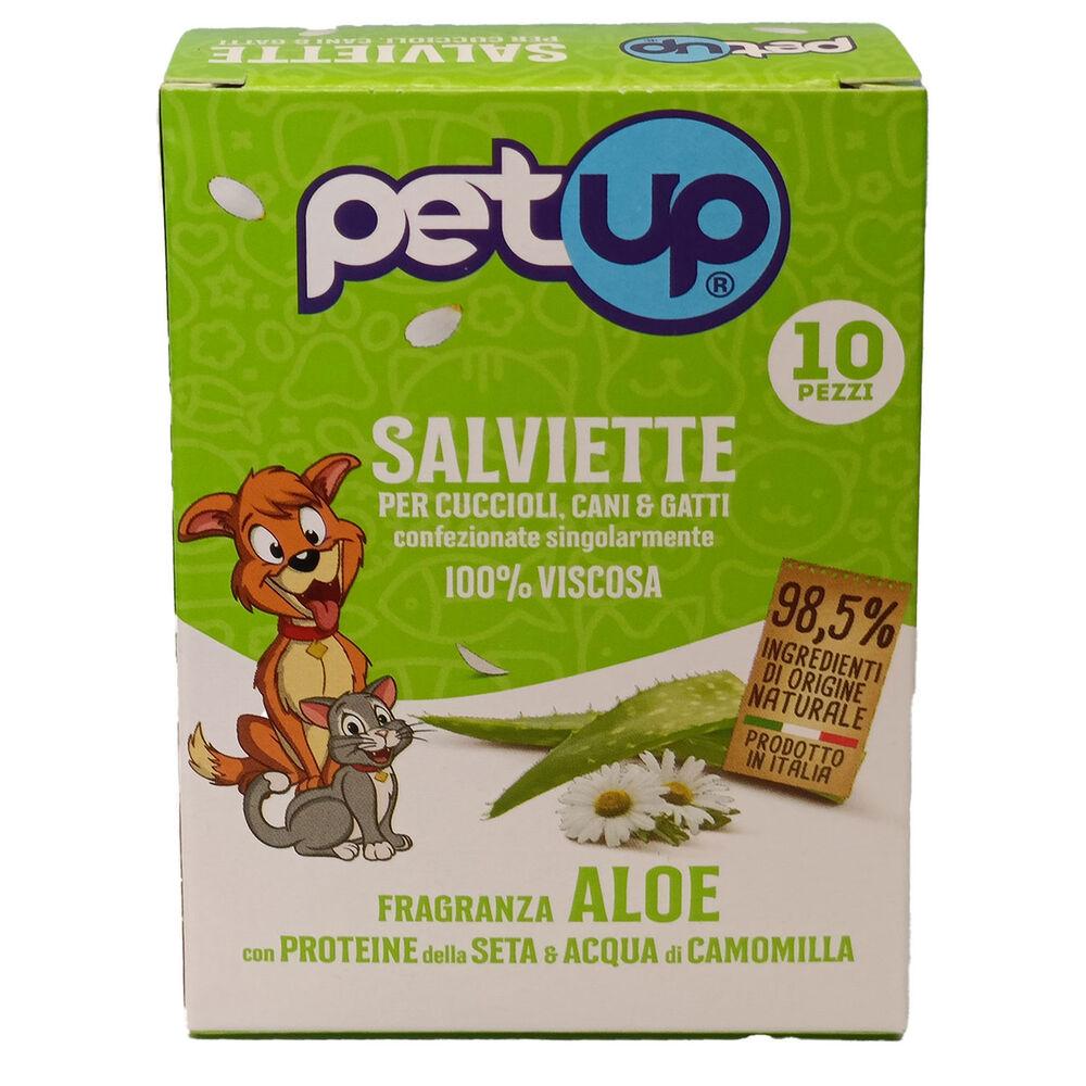 Petup Salviette per cani e gatti Aloe 10pz 000181676