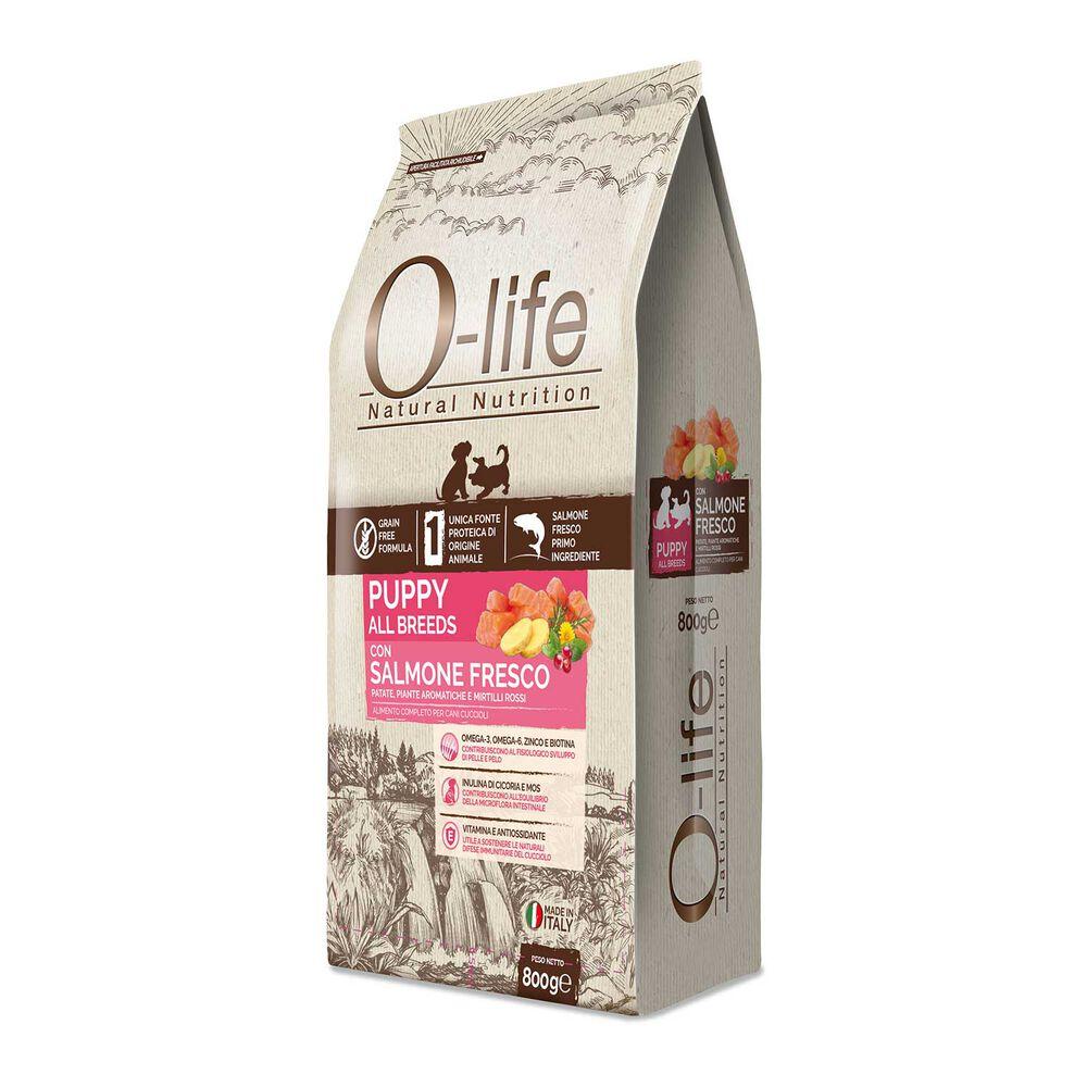O-life Dog Puppy All Breeds con Salmone Fresco 800 gr 000125494