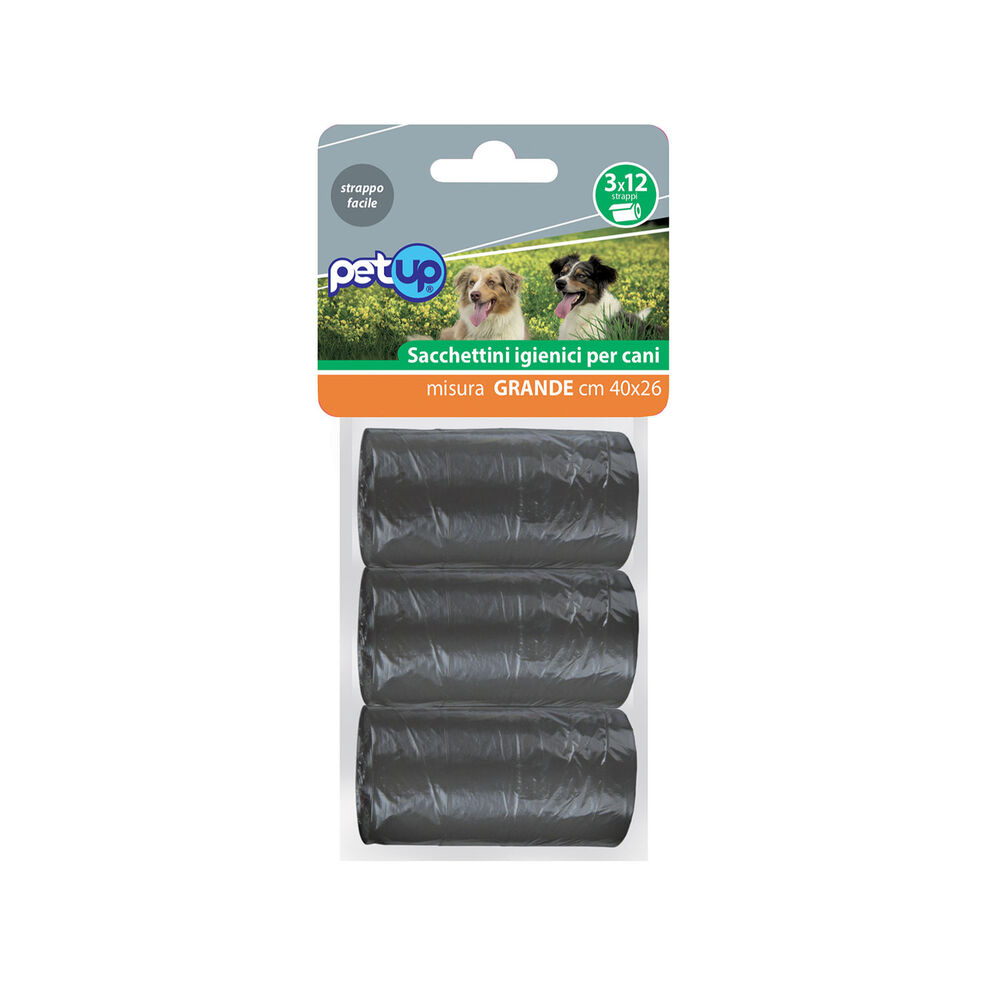 PetUp Sacchetti igienici Large 3x12 strappi 000181593 In vendita
