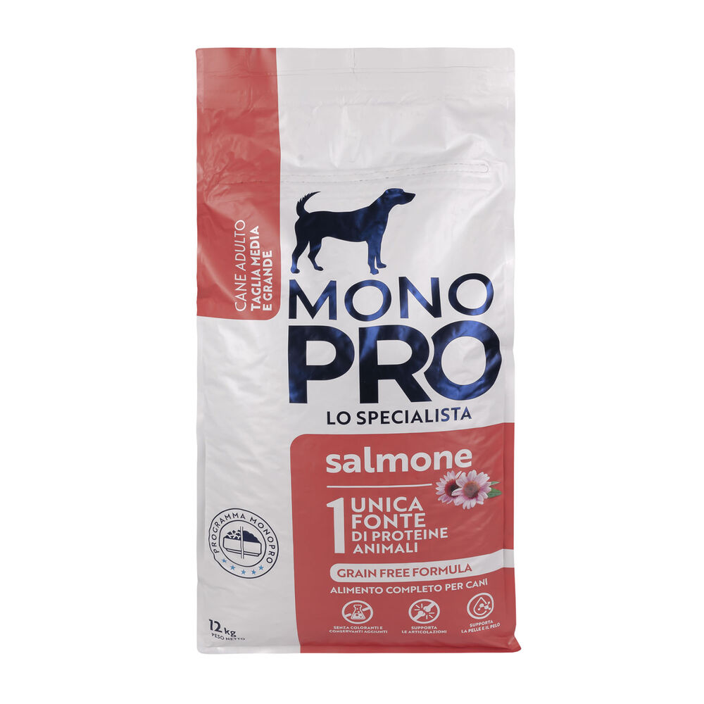 Monopro Dog Adult Medium&Large Grain Free Salmone 12 Kg 000125669