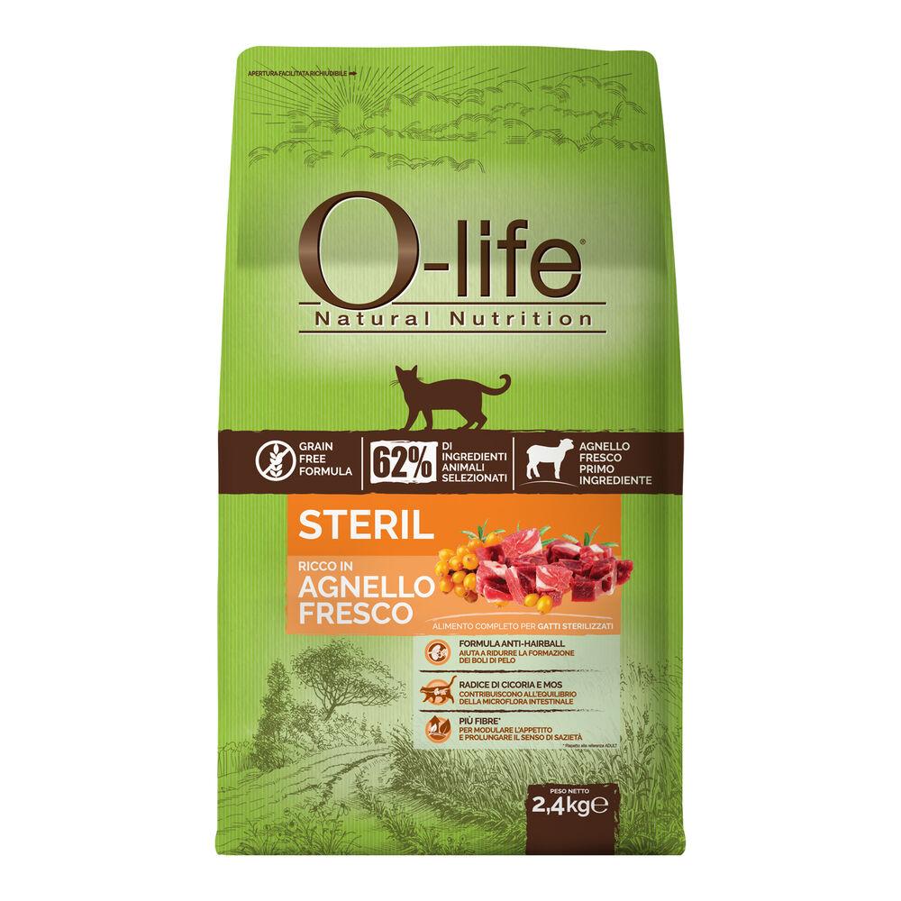 O-life Cat Adult Sterilised con Agnello 2 4 Kg 000140865