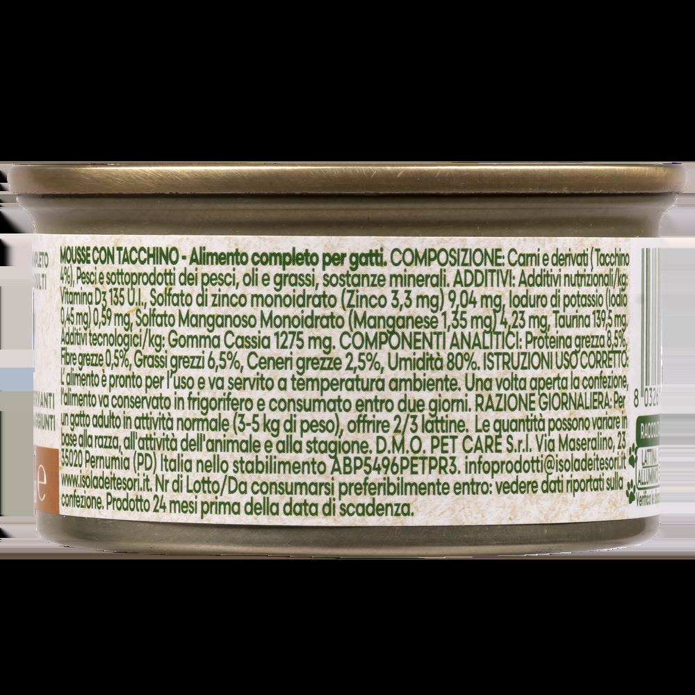 Naturalpet Cat Adult Mousse con Tacchino 85 gr 000142372 Vendita