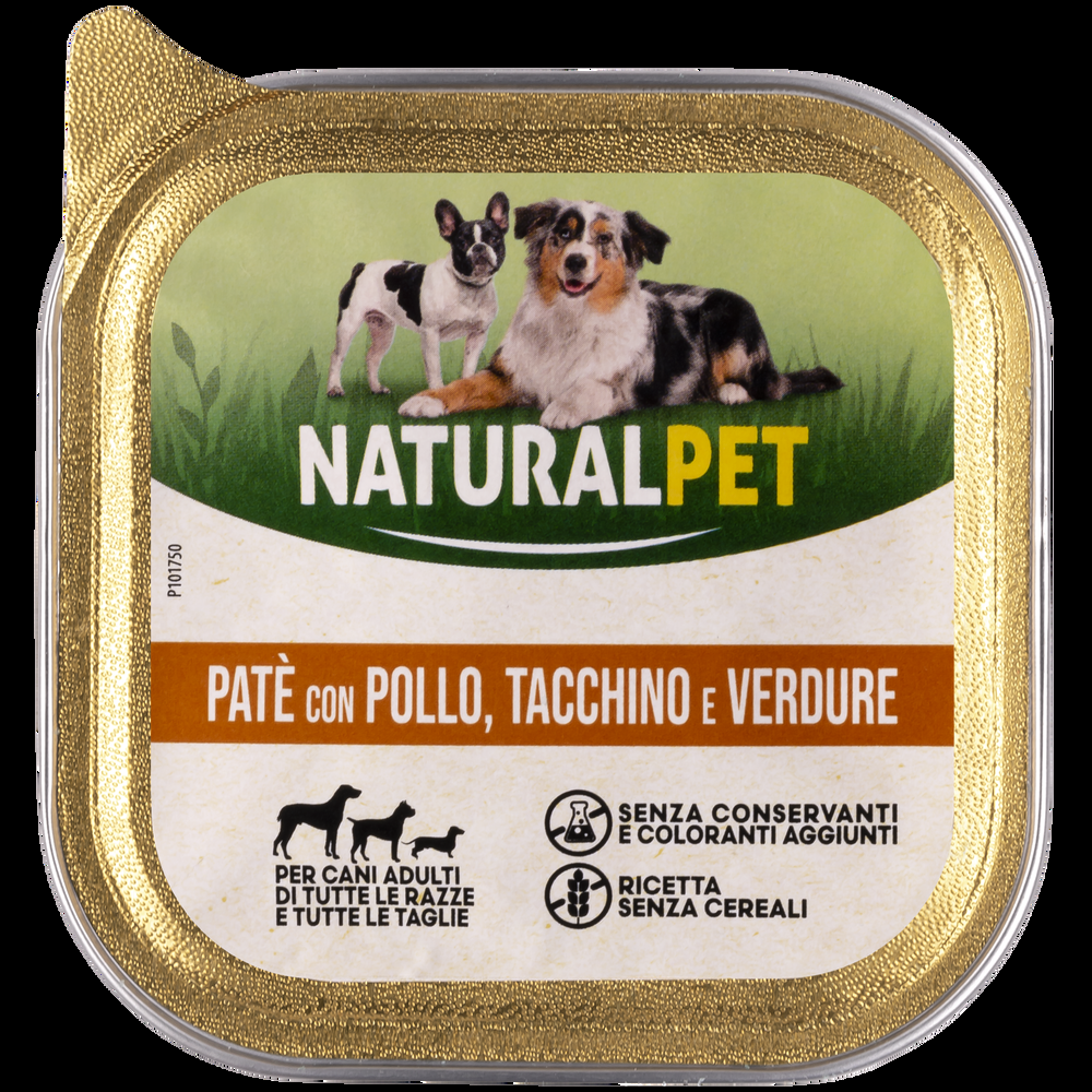 Naturalpet Dog Adulto Paté con Pollo Tacchino e Verdure 150 gr 000504531
