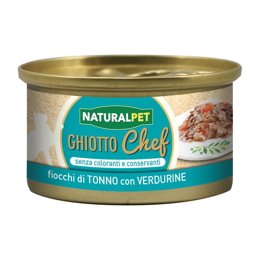 Naturalpet Ghiotto Chef Fiocchi di Tonno con Verdurine fumé 80gr 000142702