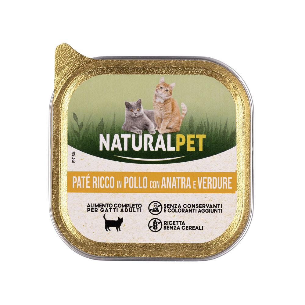 Naturalpet Cat Adult Paté riccon in Anatra Pollo e Verdure 100 gr 000504507