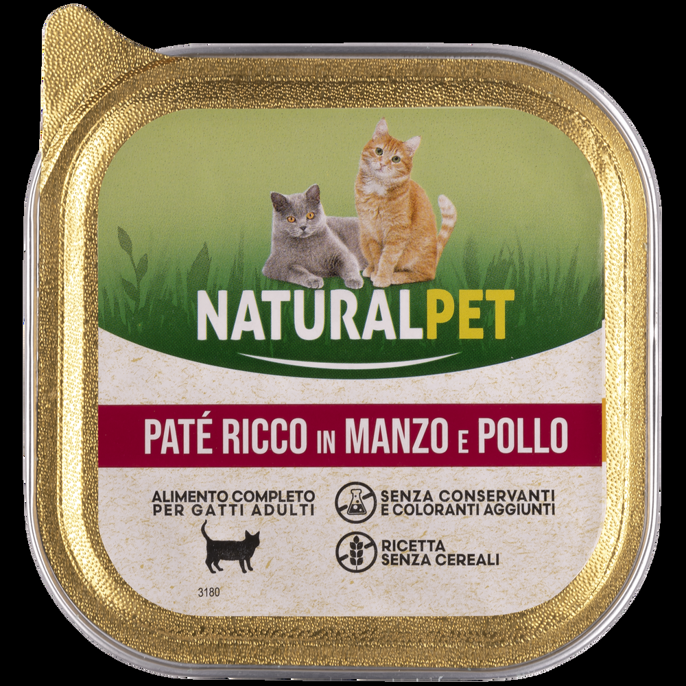 Nauralpet Cat Paté ricco in Pollo e manzo 100 gr 000143775