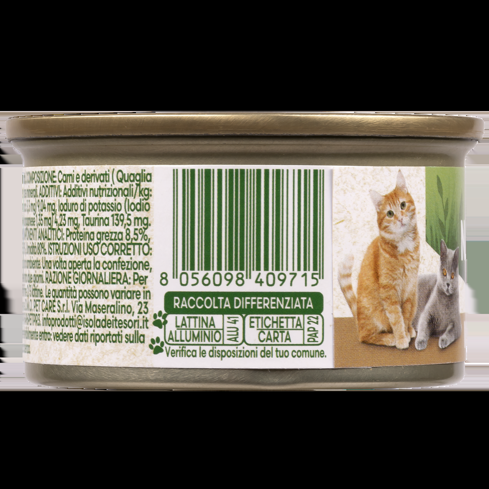 Naturalpet Cat Adult Mousse con Quaglia 85 gr 000143683 In Vendita