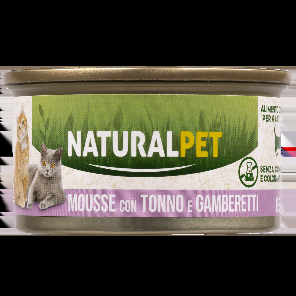 Naturalpet Cat Adult Mousse con Tonno e gamberetti 85 gr 000143682
