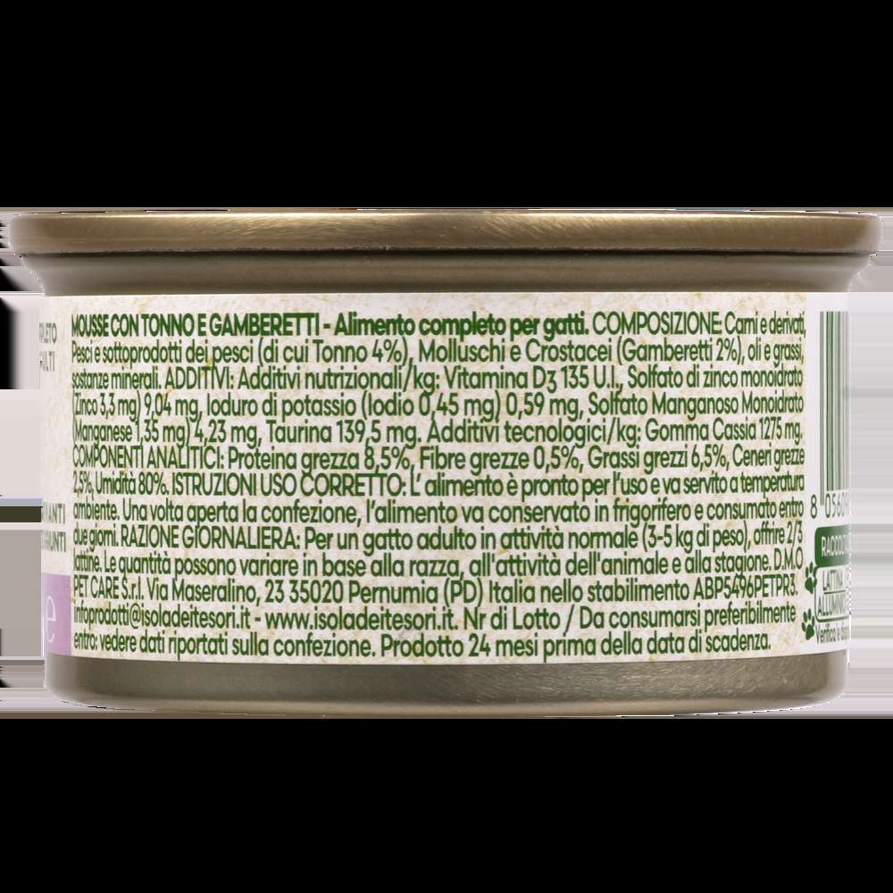 Naturalpet Cat Adult Mousse con Tonno e gamberetti 85 gr 000143682 Hotsell
