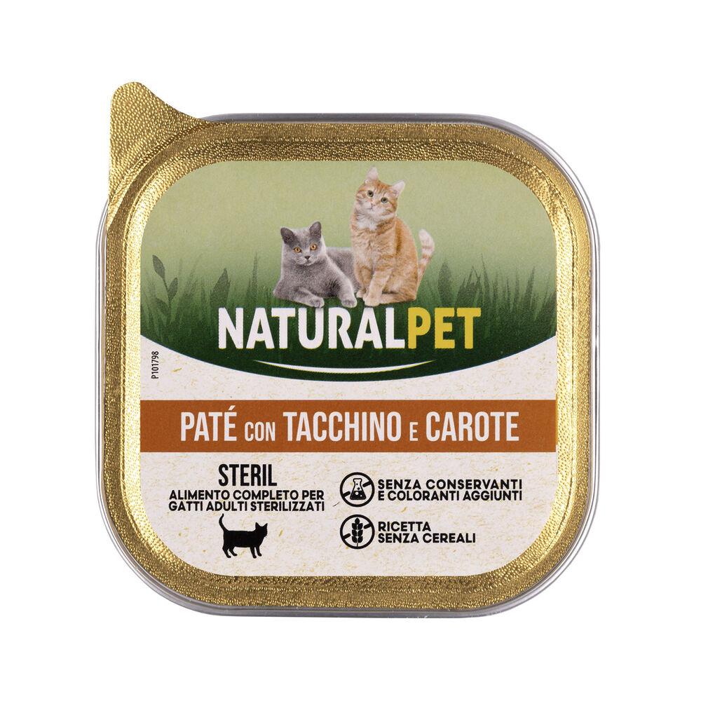 Naturalpet Cat Sterilized Paté con Tacchino e carote 100 gr 000142830
