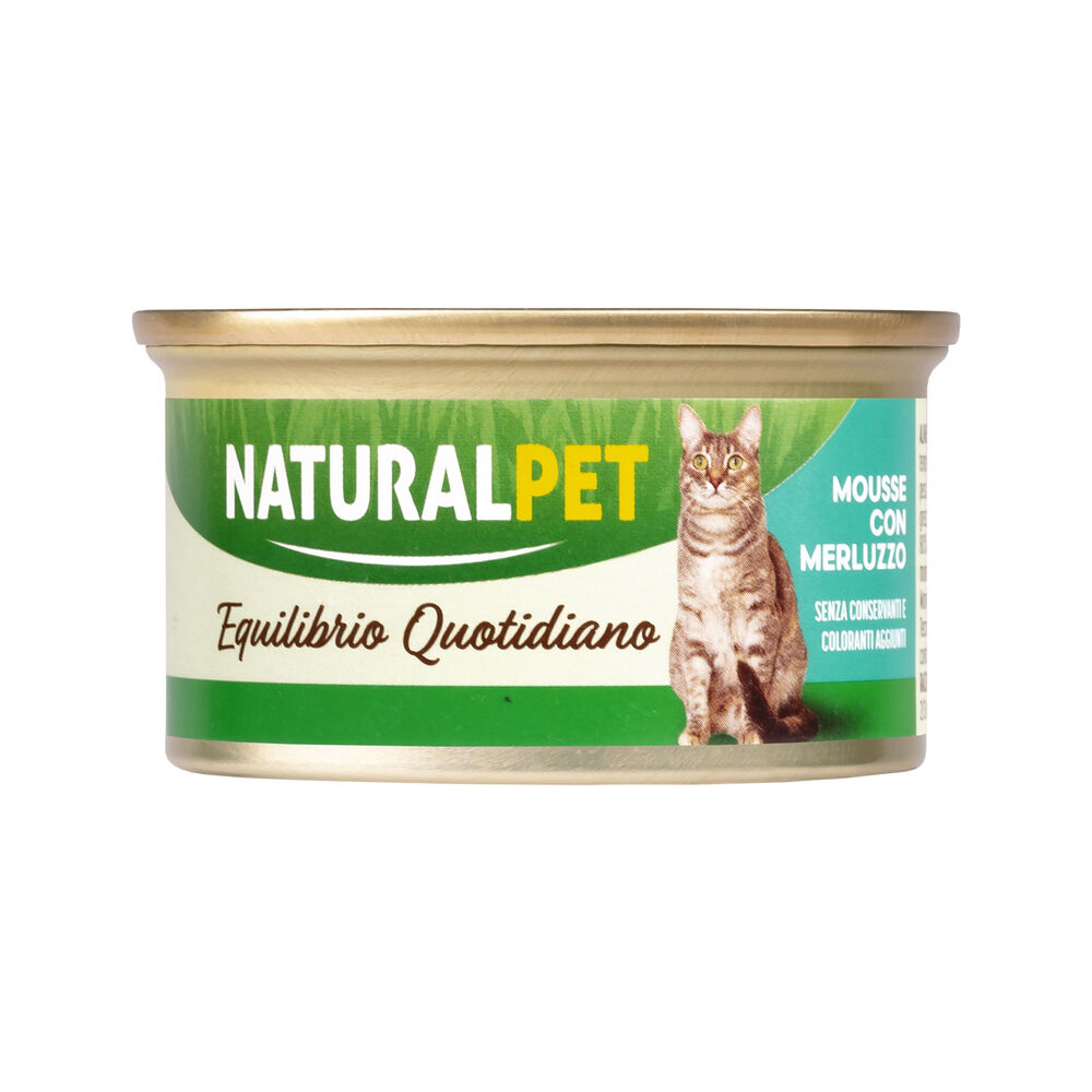 Naturalpet Equilibrio Quotidiano Cat Adult Mousse con Merluzzo 85 gr 000143681