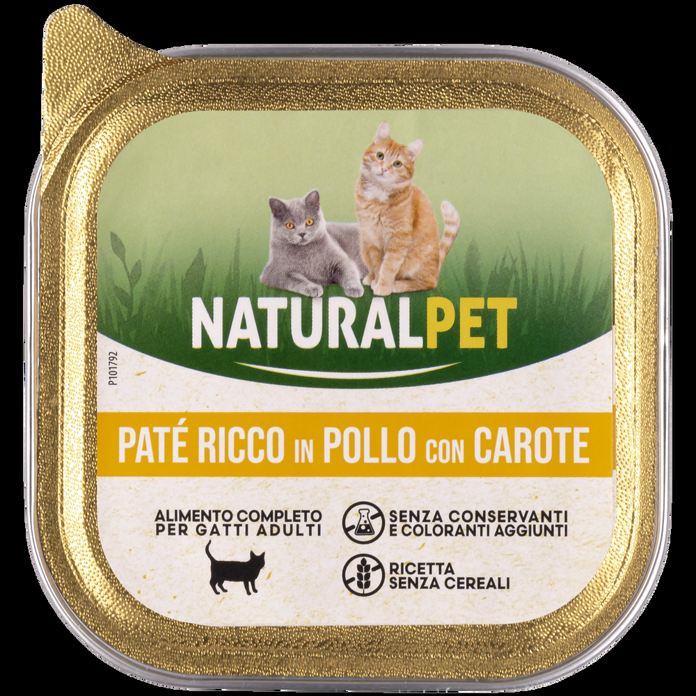 Naturalpet Cat Adult Paté con Pollo e Carote 100 gr 000142829