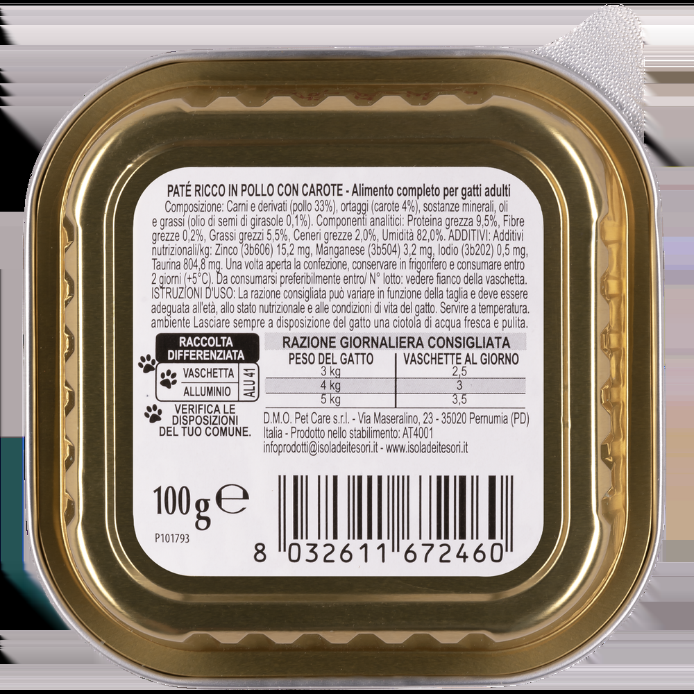 Naturalpet Cat Adult Paté con Pollo e Carote 100 gr 000142829 Vendite Flash