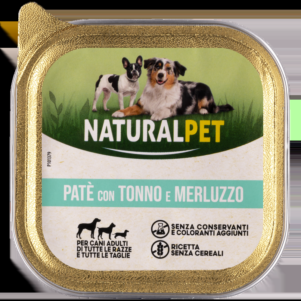 Naturalpet Dog Adult Paté con Tonno e merluzzo 150gr 000126875