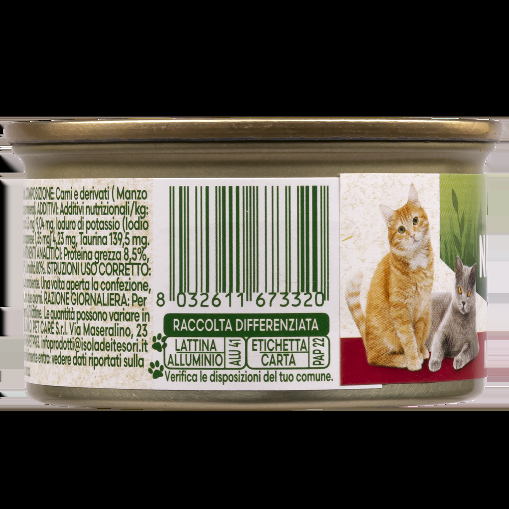 Naturalpet Cat Adult Mousse con Manzo 85 gr 000142364 Nuova