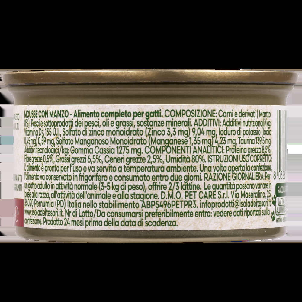 Naturalpet Cat Adult Mousse con Manzo 85 gr 000142364 Nuova
