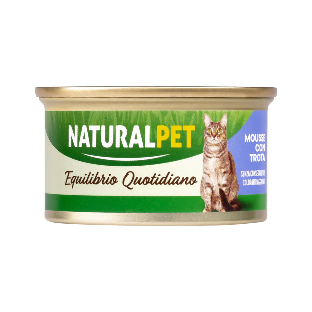 Naturalpet Equilibrio Quotidiano Cat Adult Mousse con Trota 85 gr 000143678