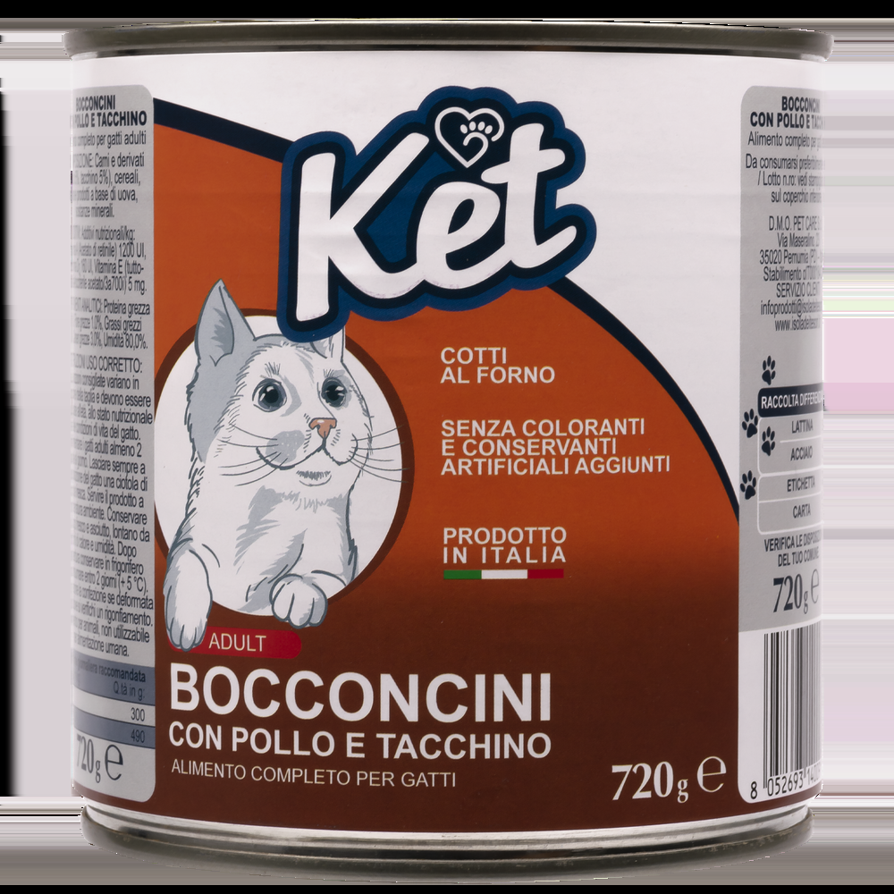 Ket Adult All breeds Bocconcini Pollo e Tacchino 720 gr 000143643 Offerta speciale