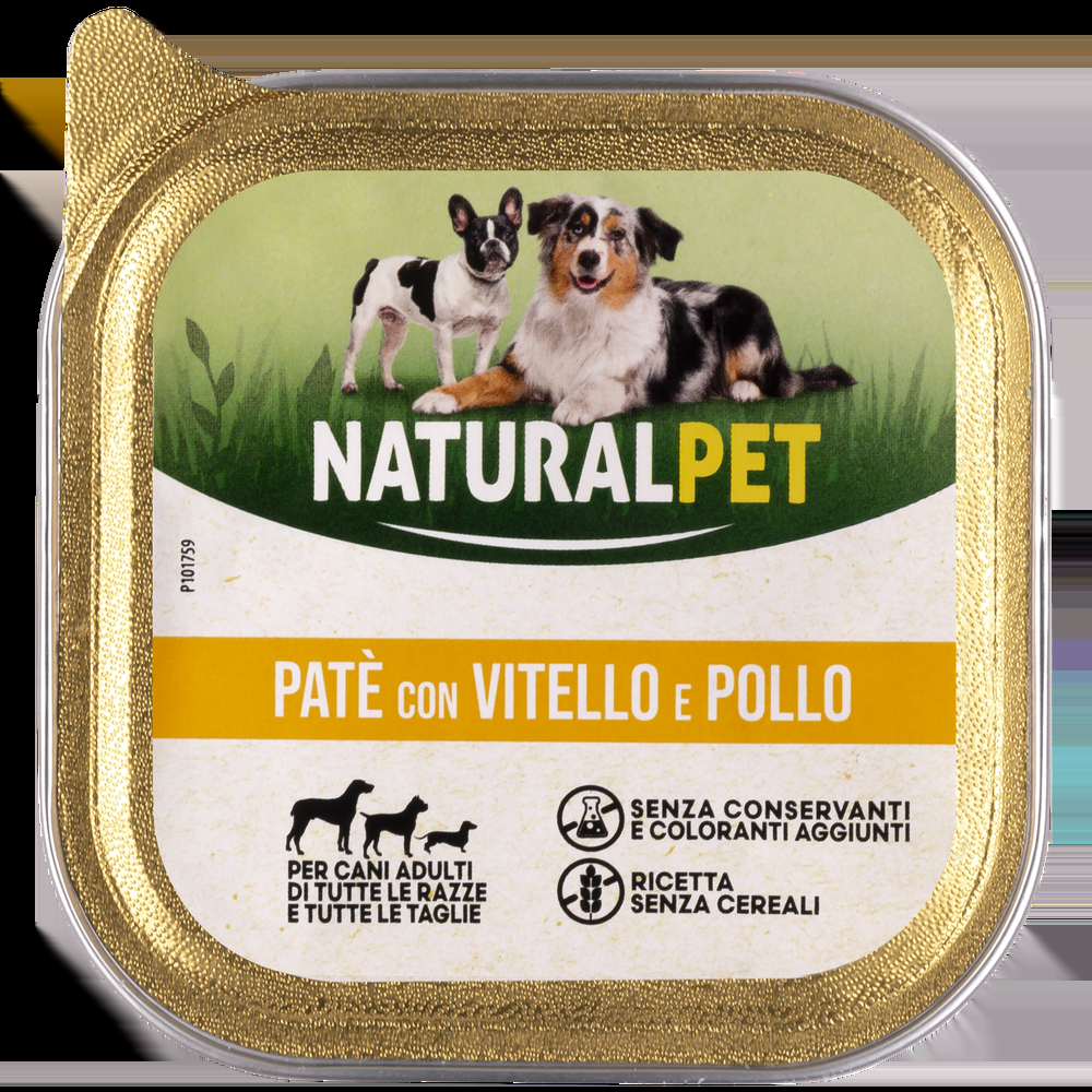 Naturalpet Dog Adulto Paté con Vitello e Pollo 150 gr 000504534