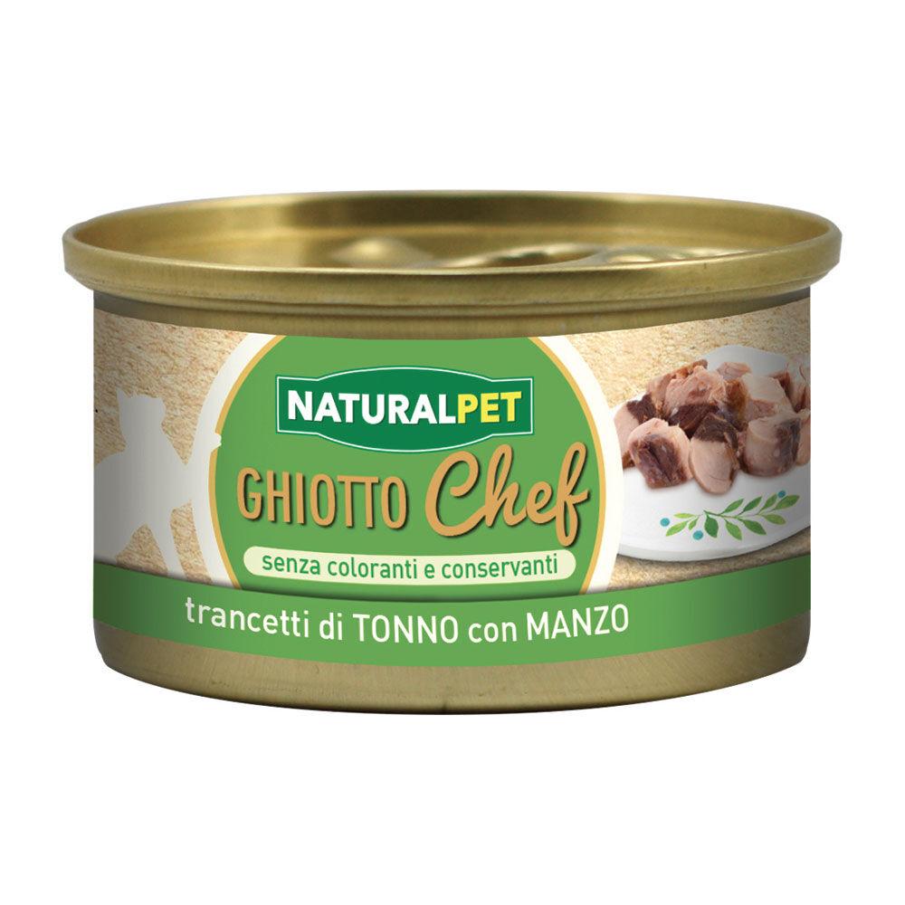Naturalpet Ghiotto Chef Trancetti di Tonno con Manzo fumé 80gr 000142706