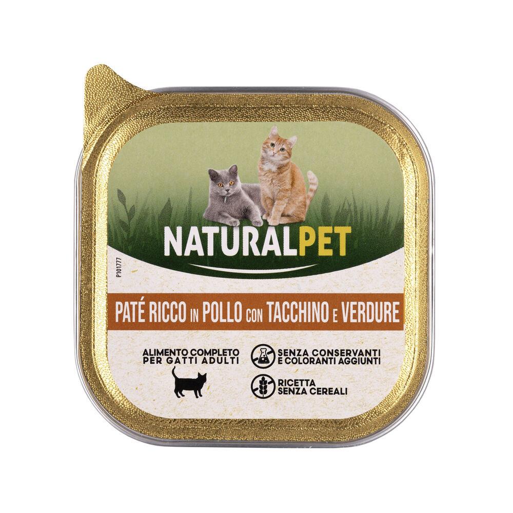 Naturalpet Cat Adult Paté ricco in Pollo Tacchino e Verdure 100 gr 000504503