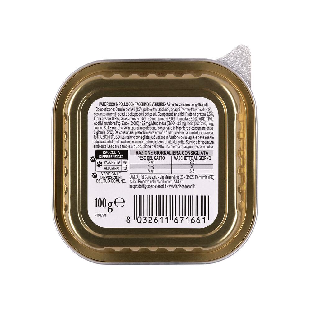Naturalpet Cat Adult Paté ricco in Pollo Tacchino e Verdure 100 gr 000504503 Vendite stagionali