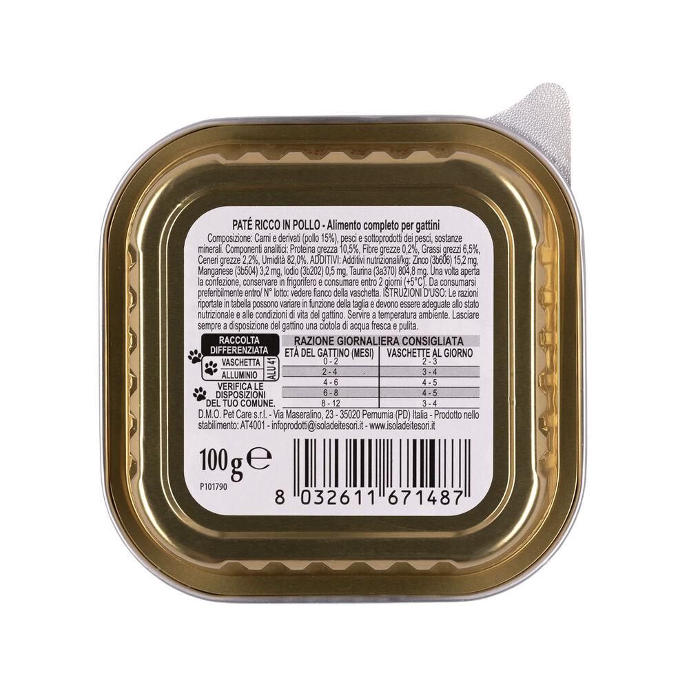 Naturalpet Prime Orme Kitten patè ricco in Pollo 100 gr 000142826 Offerta natalizia