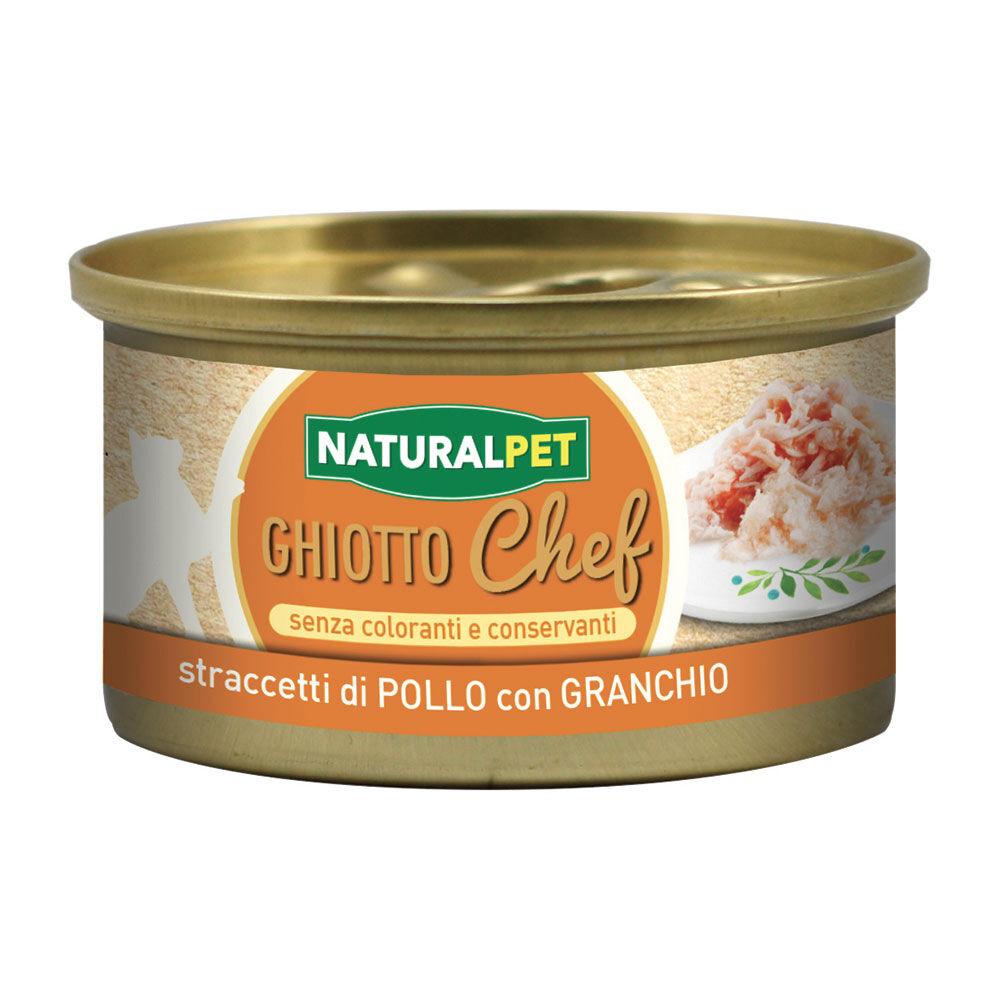 Naturalpet Ghiotto Chef Straccetti di Pollo con Granchio fumé 80gr 000142713