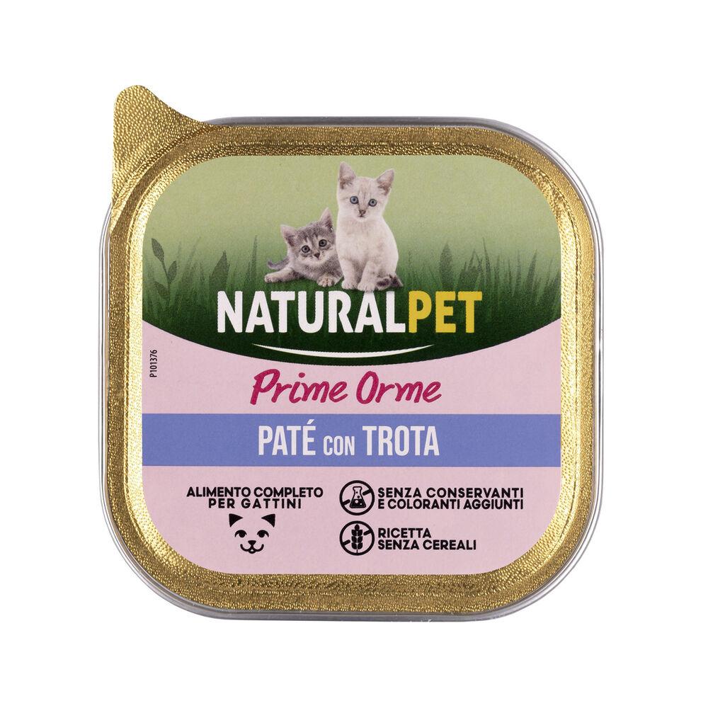 Naturalpet Prime Orme Kitten Paté con trota 100gr 000143777