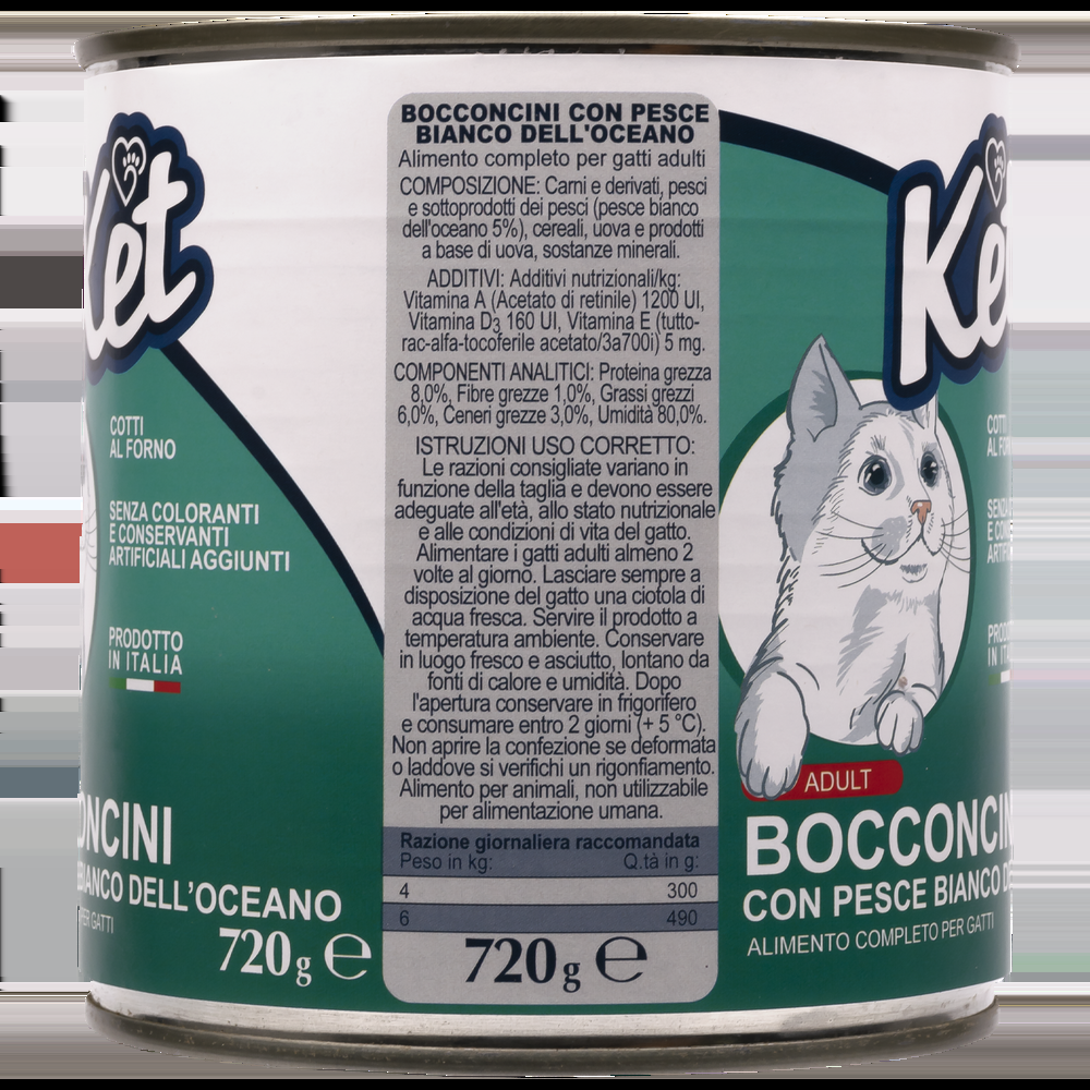 Ket Cat Adult All breeds Bocconcini Pesce dell'Oceano 720 gr 000143644 Offerta Anniversario