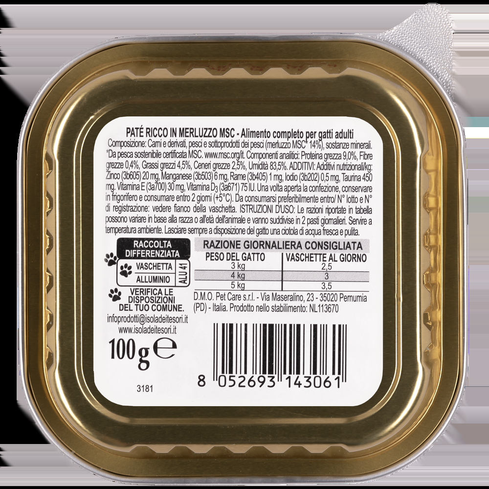 Nauralpet Cat Paté ricco in Merluzzo 100 gr 000143773 Offerte esclusive