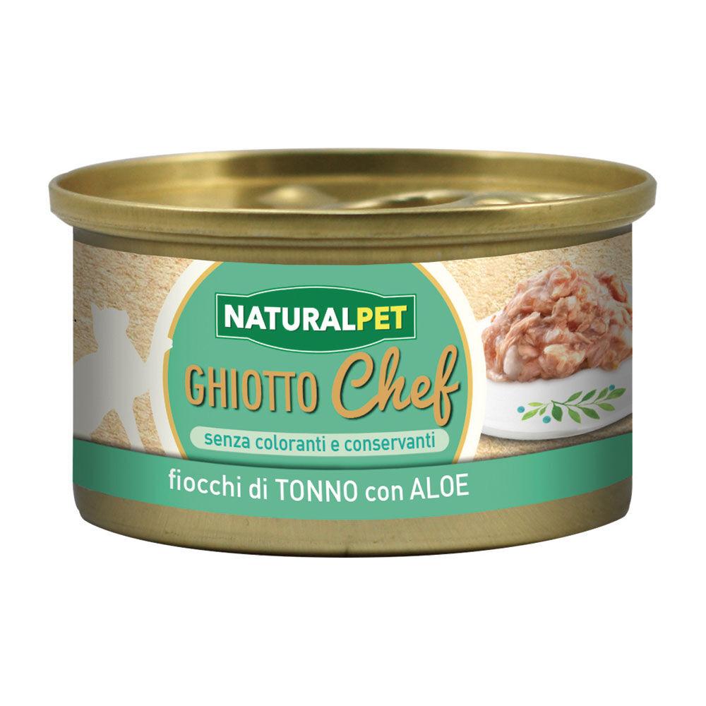 Naturalpet Ghiotto Chef Fiocchi di Tonno con Aloe fumé 80gr 000142718