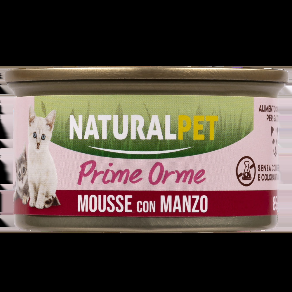 Naturalpet Prime Orme Kitten Mousse Manzo 85 gr 000143658