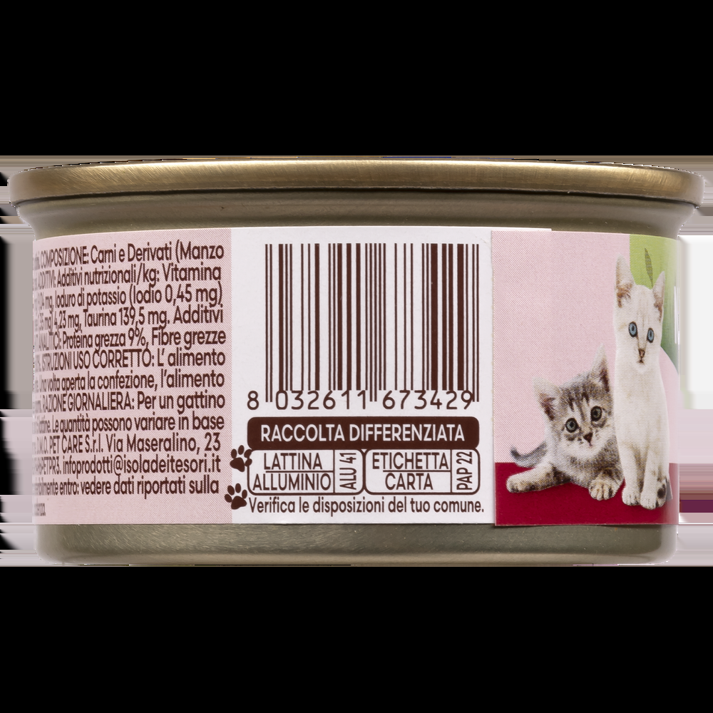 Naturalpet Prime Orme Kitten Mousse Manzo 85 gr 000143658 Super Saving Price