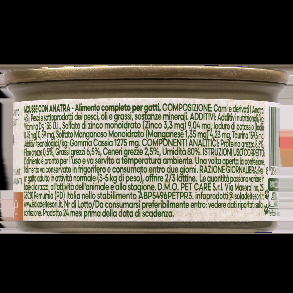 Naturalpet Cat Adult Mousse con Anatra 85 gr 000143679 Rilascio limitato