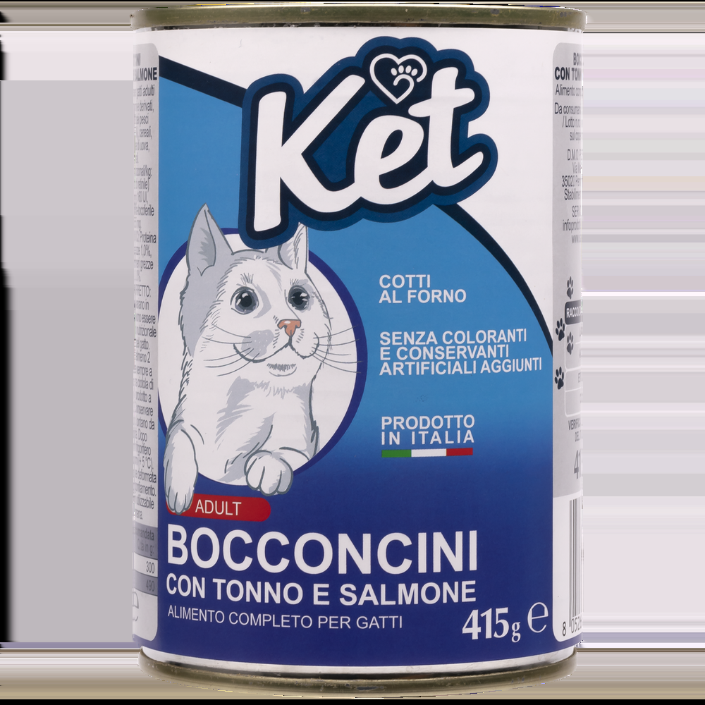 Ket Adult All breeds Bocconcini Tonno e Salmone 415 gr 000143639