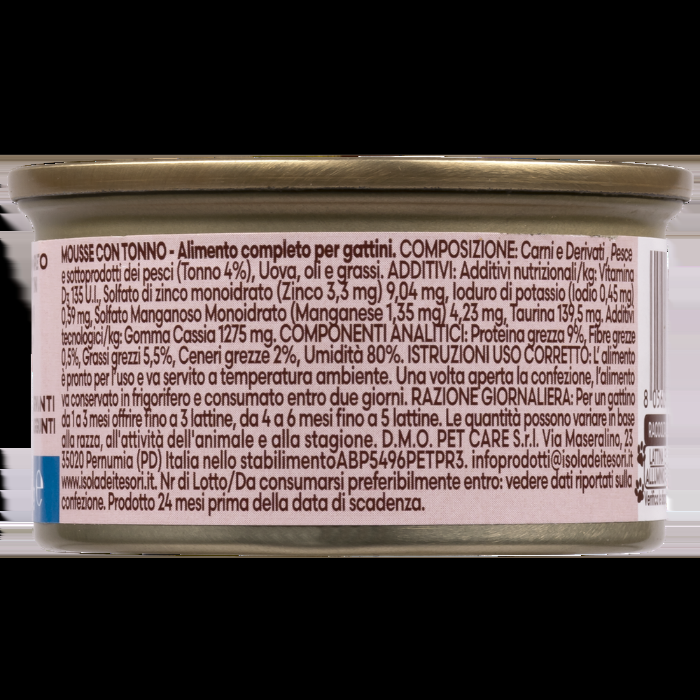 Naturalpet Kitten Prime Orme Mousse con Tonno 85 gr 000143685 Solo un giorno rimasto