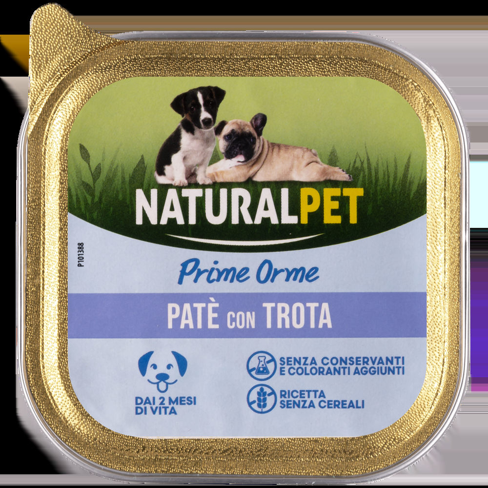 Naturalpet Prime Orme Puppy paté con Trota 150gr 000126876