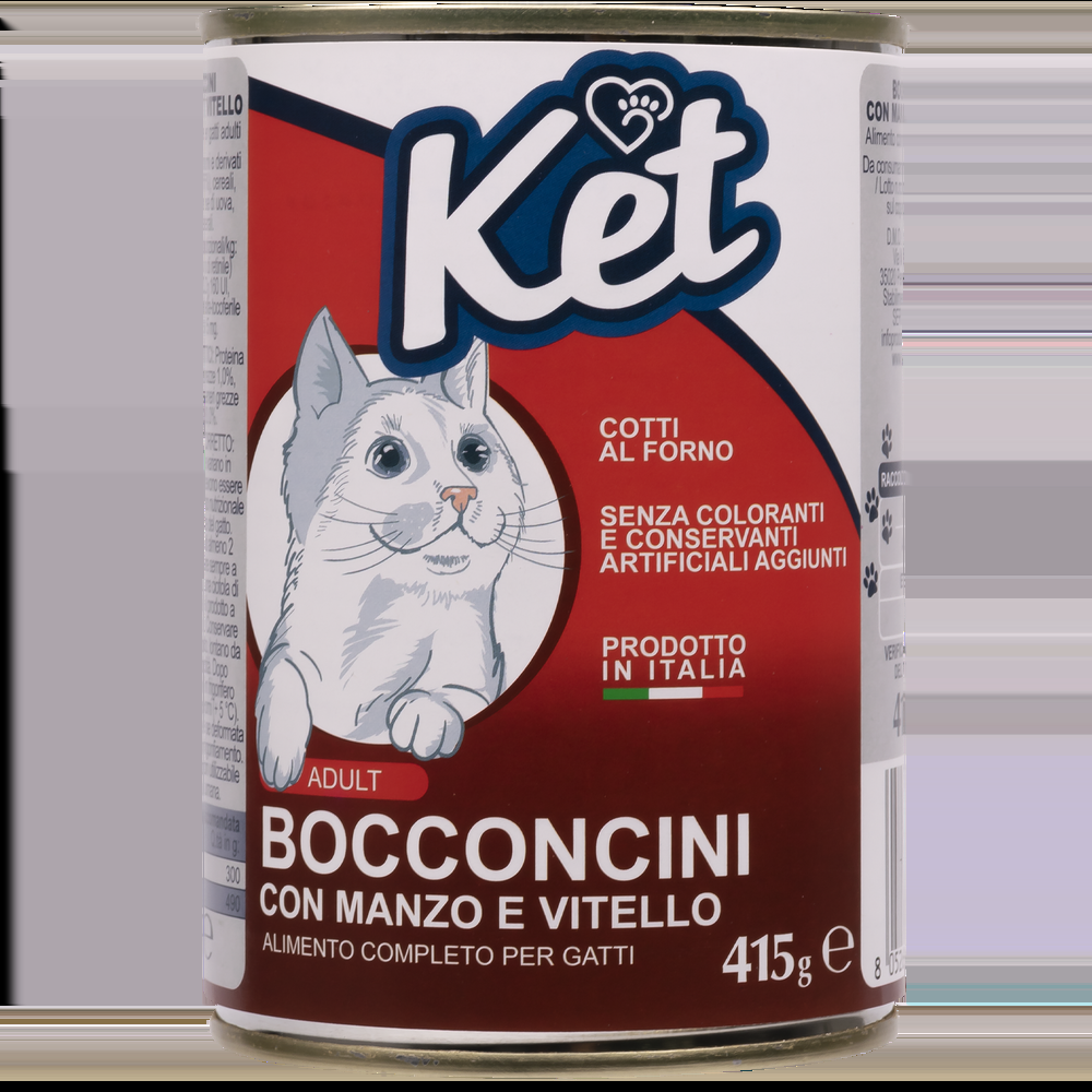 Ket Adult All breeds Bocconcini Manzo e Vitello 415 gr 000143641