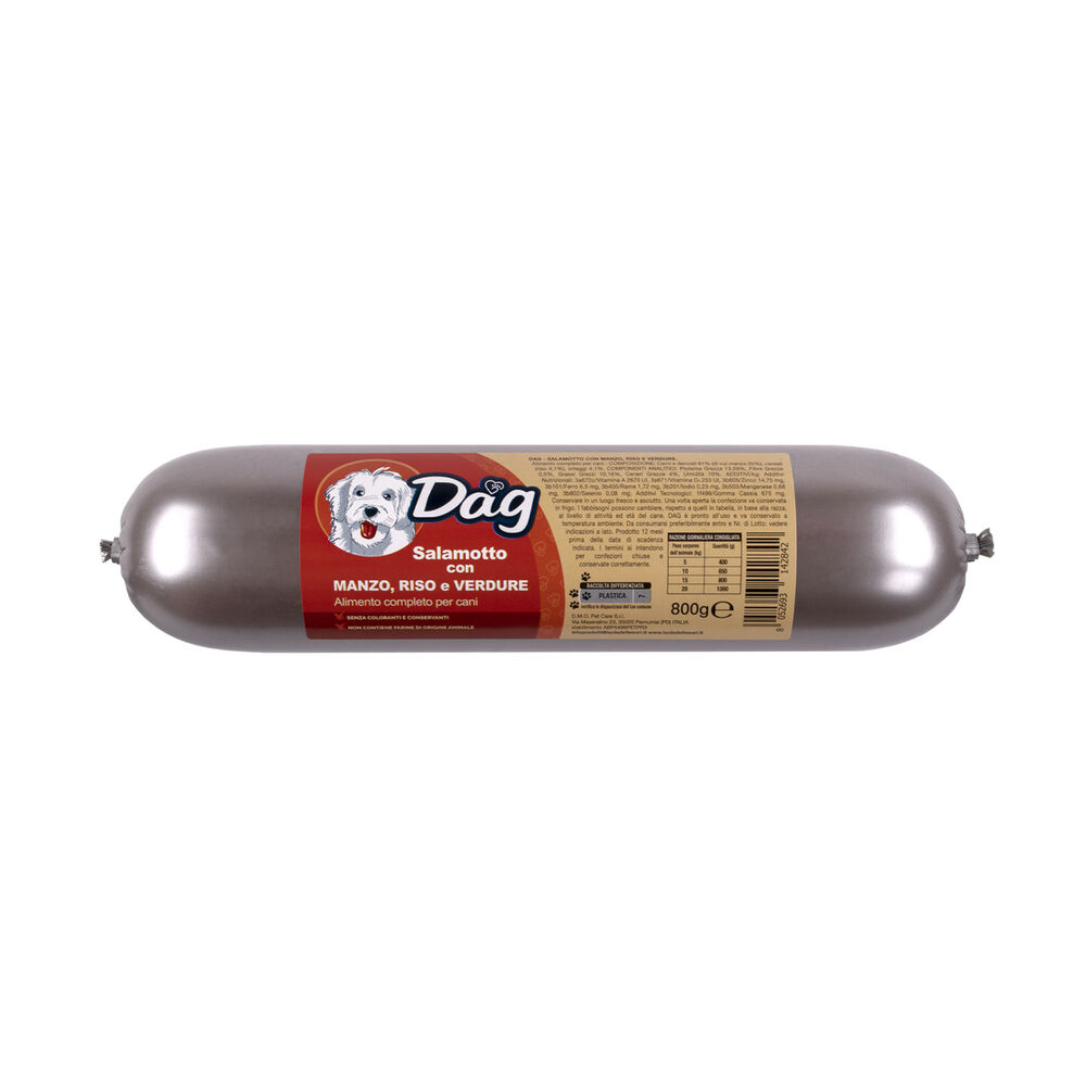 Dag Dog Salamotto con Manzo riso e verdure 800gr 000126928