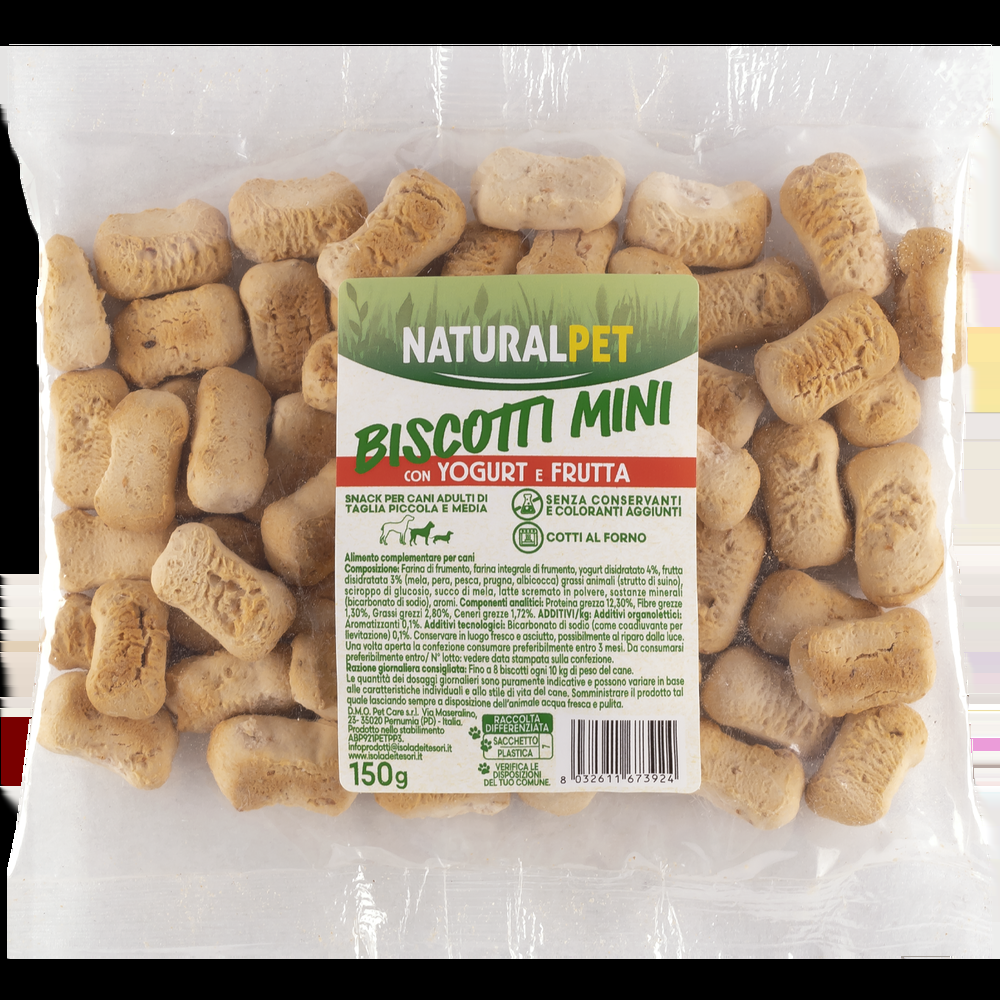 Naturalpet Biscotti Yogurt e Frutta 150gr 000134133