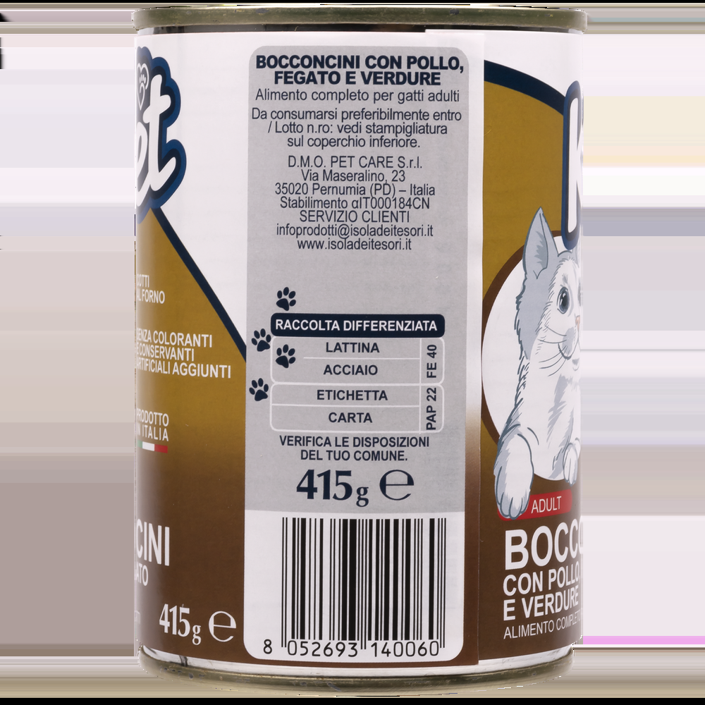 Ket Adult All breeds Bocconcini Pollo e Fegato 415 gr 000143640 Negozi Online