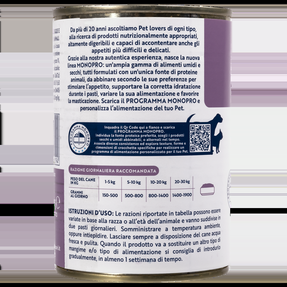 Monopro Dog Adult All breeds Patè Cervo 400 gr 000126849 Sconto