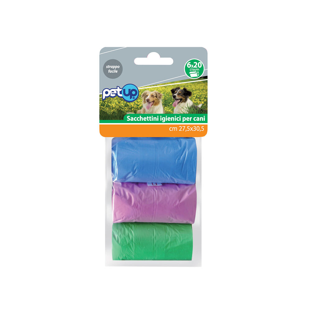 PetUp Sacchetti igienici 6x20 strappi 000181591