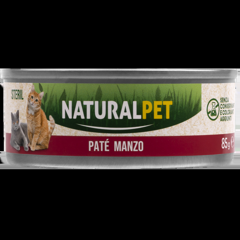 Naturalpet Cat Sterilised Paté Manzo 85gr 000143899