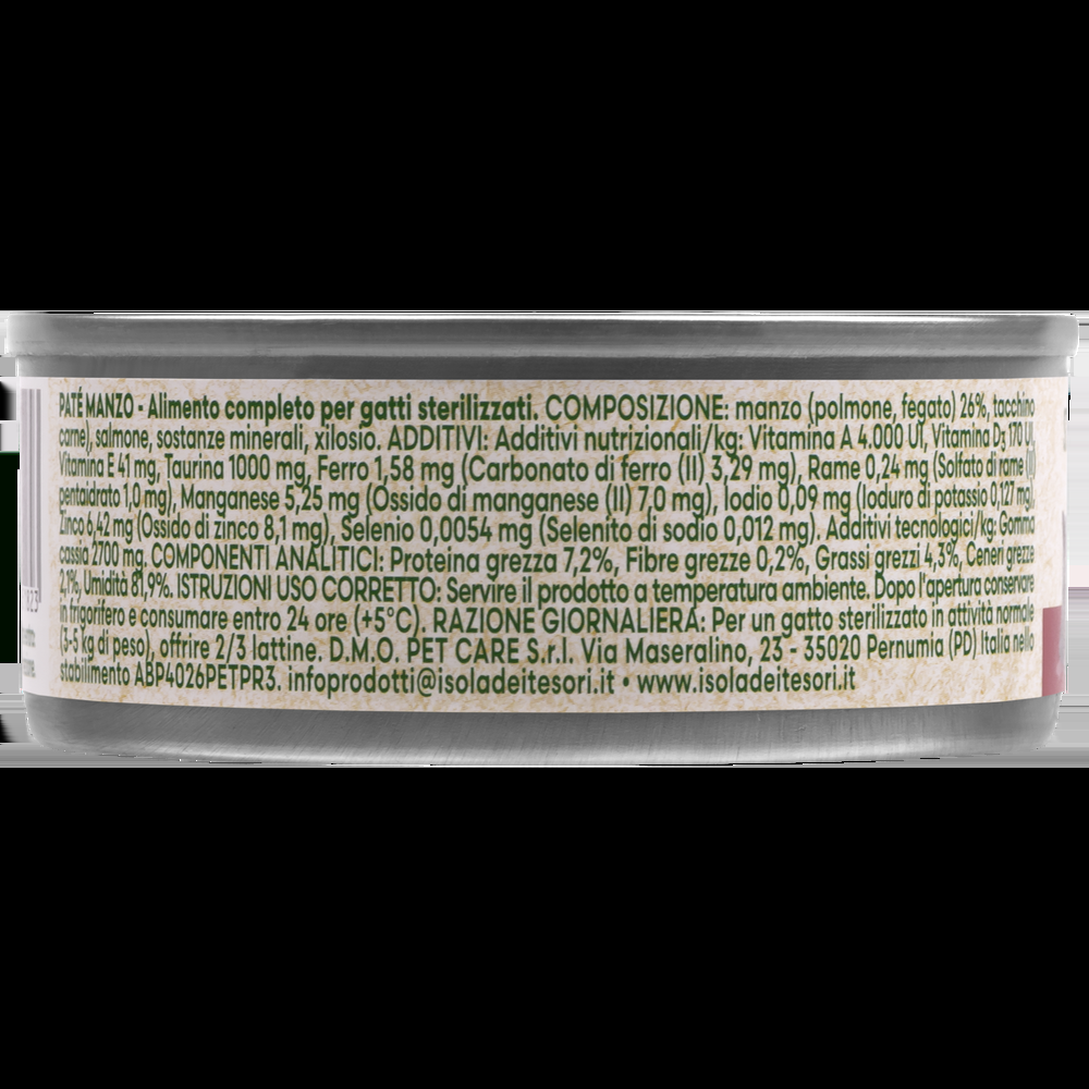 Naturalpet Cat Sterilised Paté Manzo 85gr 000143899 Hotsell