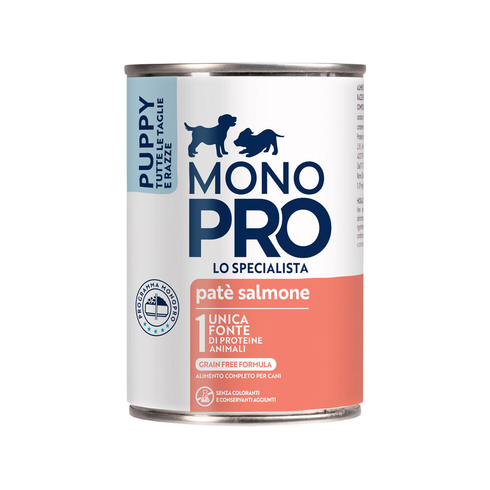 Monopro Puppy All breeds paté Salmone 400 gr 000126848