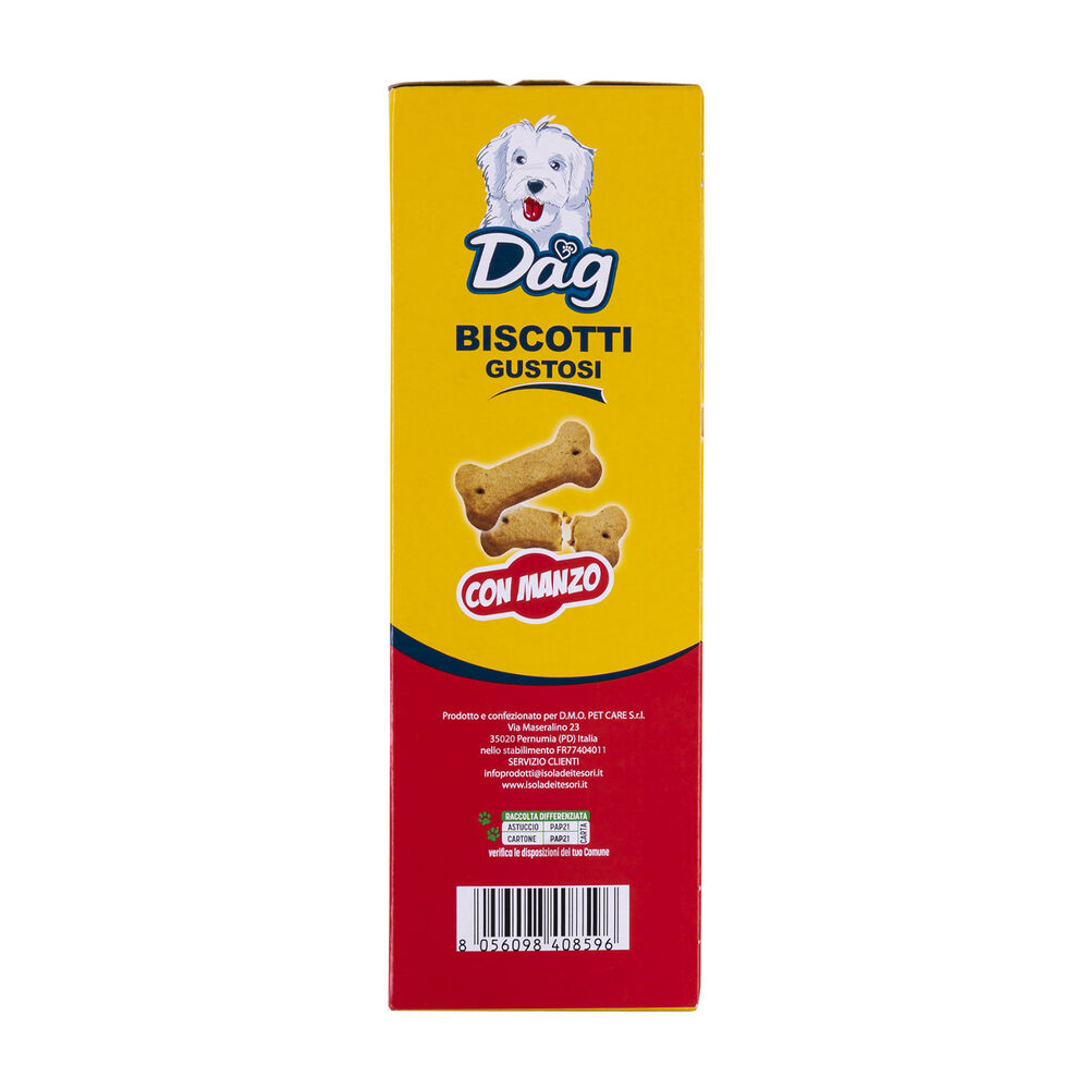 Dag Dog Adult Snack Biscotti Gustosi con Manzo 500gr 000134185 Offerta San Valentino