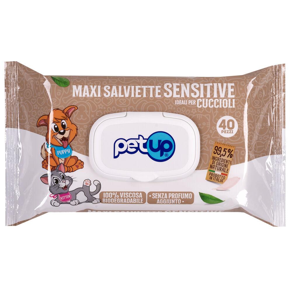 Petup Maxi Salviette Sensitive per cuccioli 40 pz 000181562