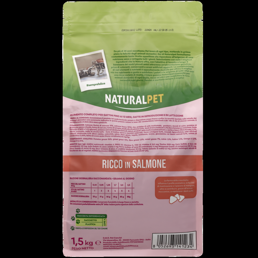 Naturalpet Prime Orme Kitten ricco in Salmone 1 5kg 000141066 Latest fashion